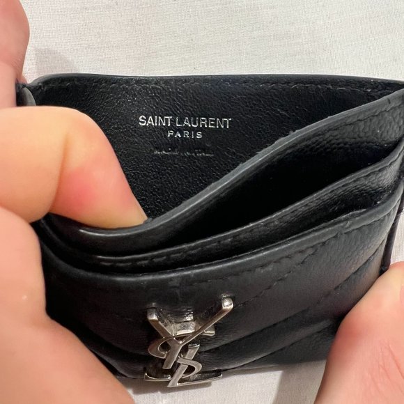 Saint Laurent Monogram Matelassé Leather Card Case - Picture 3 of 9